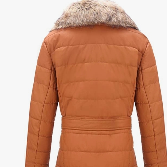 Puff jacket with removable fur - Picture 3 of 3